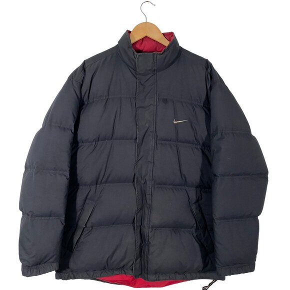 Vintage 90s White Tag Nike Single Swoosh 800 Down Fill Puffer Parka mens size L - Picture 1 of 10